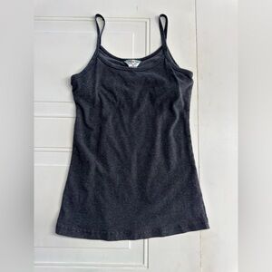 Hard Tail Forever VTG Women’s Sz M Gray Built In Bra Tank Top Shirt Cotton